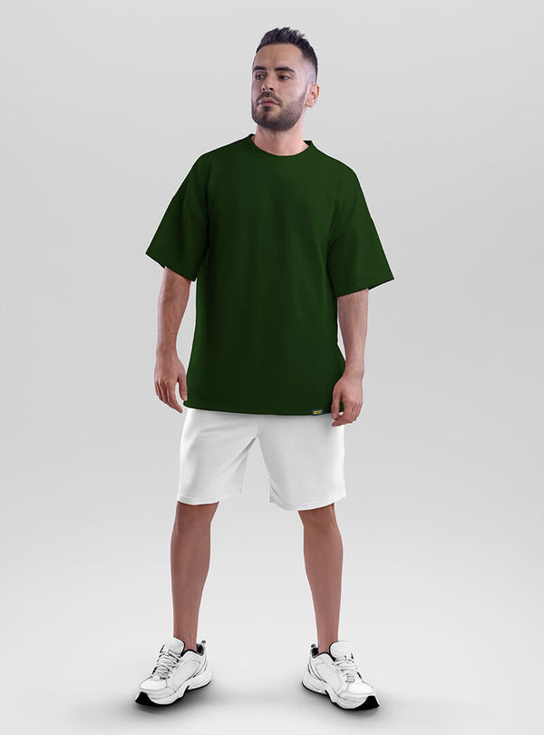 Oversized T-shirt Olive Green
