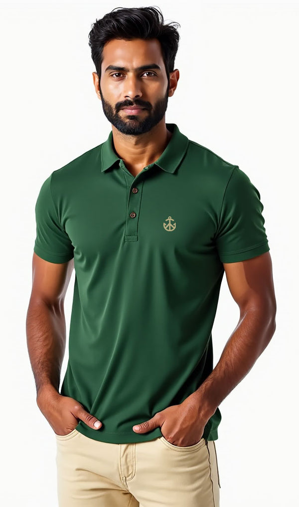 Polo T-shirt - Forest Green