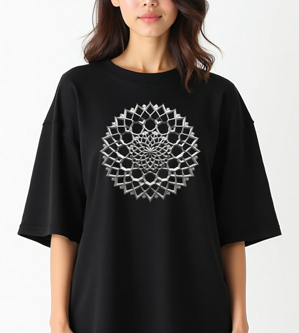 Mandala-8 - Oversized T-shirt