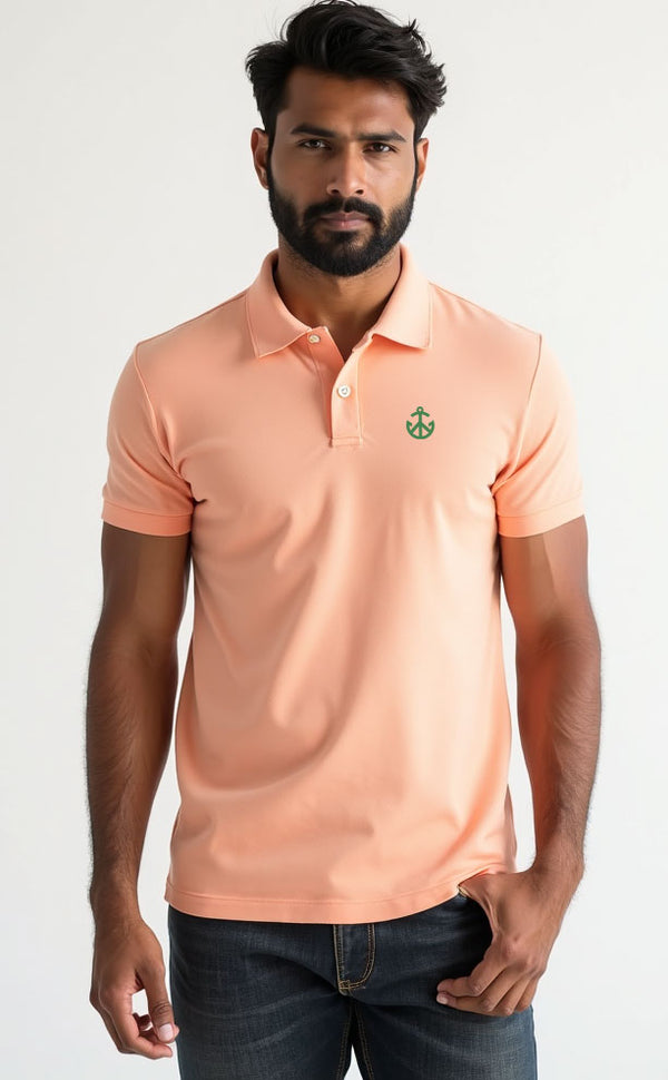 Polo T-shirt - Peach