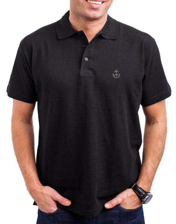 Polo T-shirts-Black