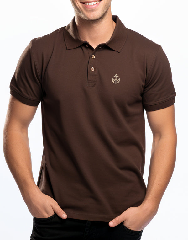 Brown  Polo T-shirts
