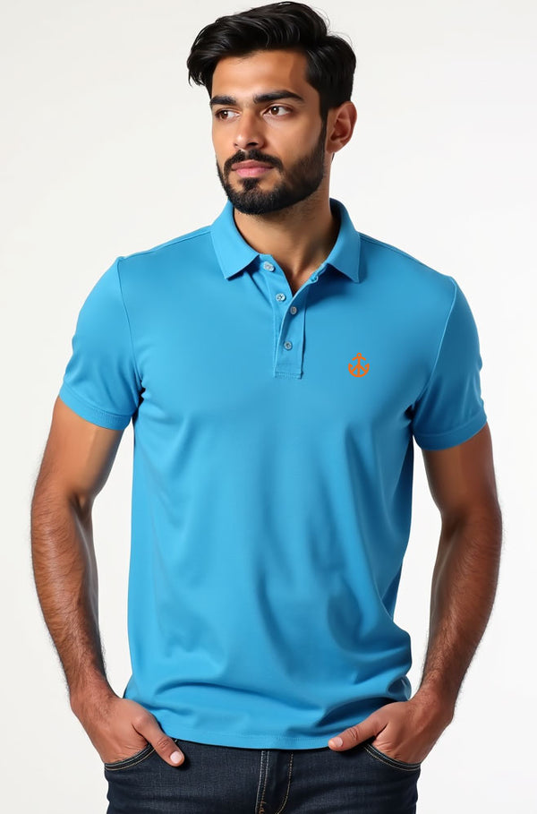 Polo T-shirt - Sky Blue