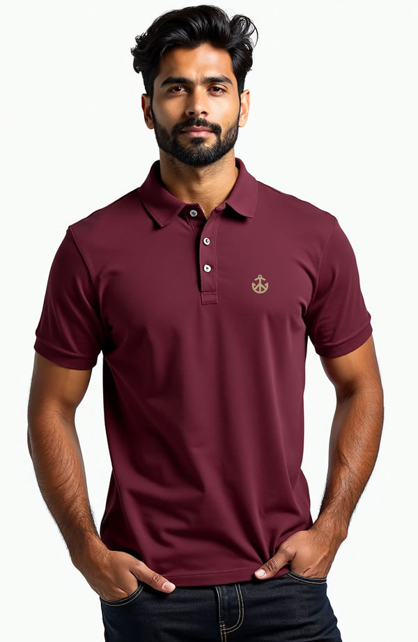 Polo T-shirt - Wine