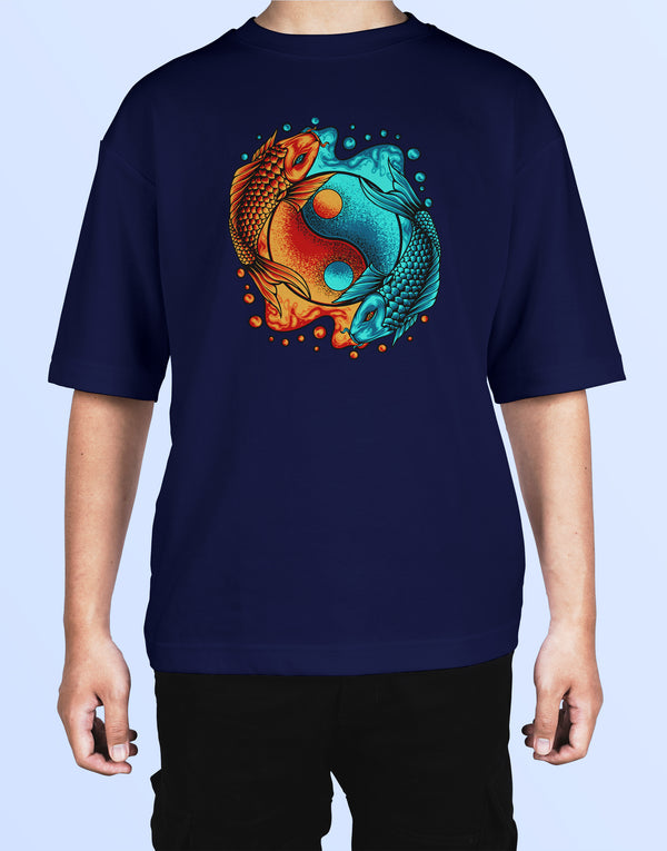 Yinyang Fish - Oversized T-shirt